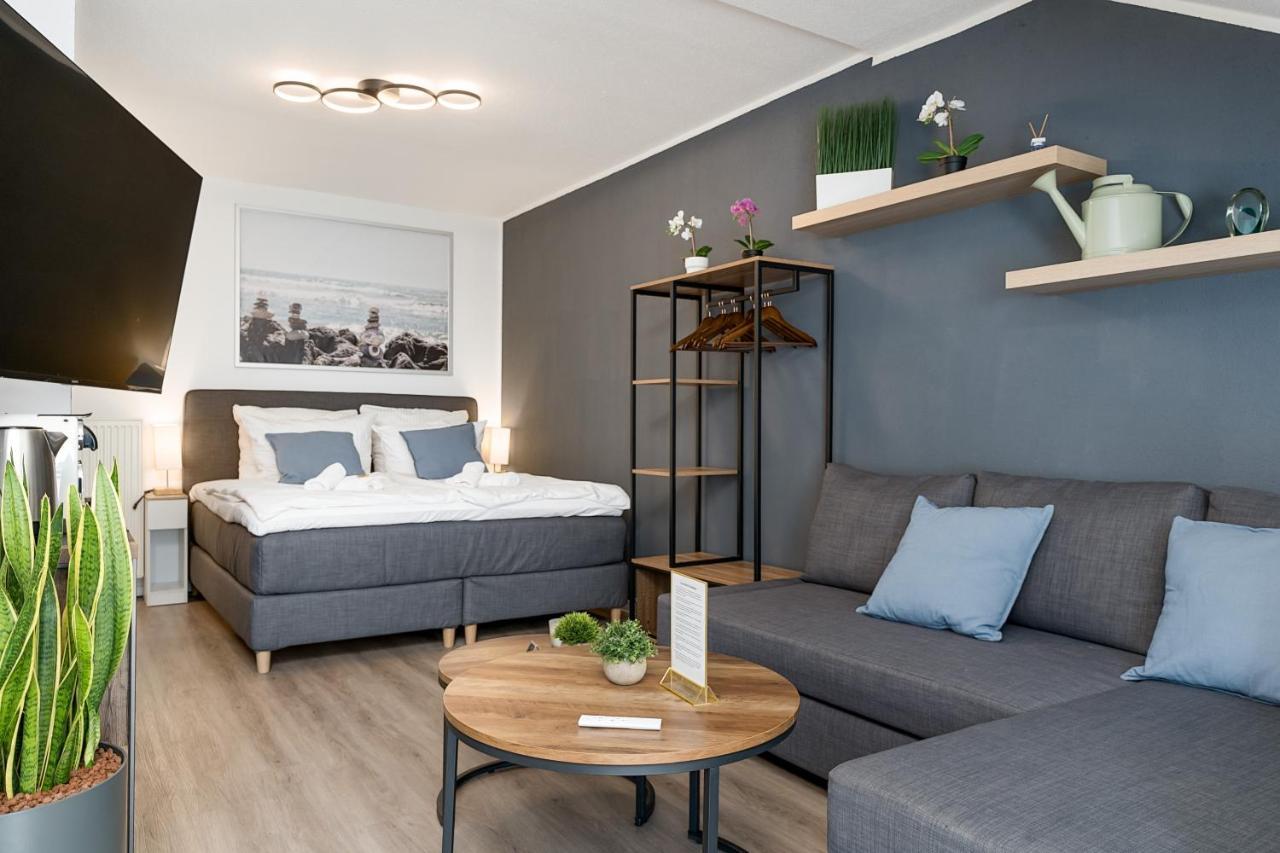 Federnest - Luxus-Studio - Kingsize Boxspringbett - Home-Office Mit Monitor Und Drucker - 11 Min Hbf Ντούισμπουργκ Εξωτερικό φωτογραφία
