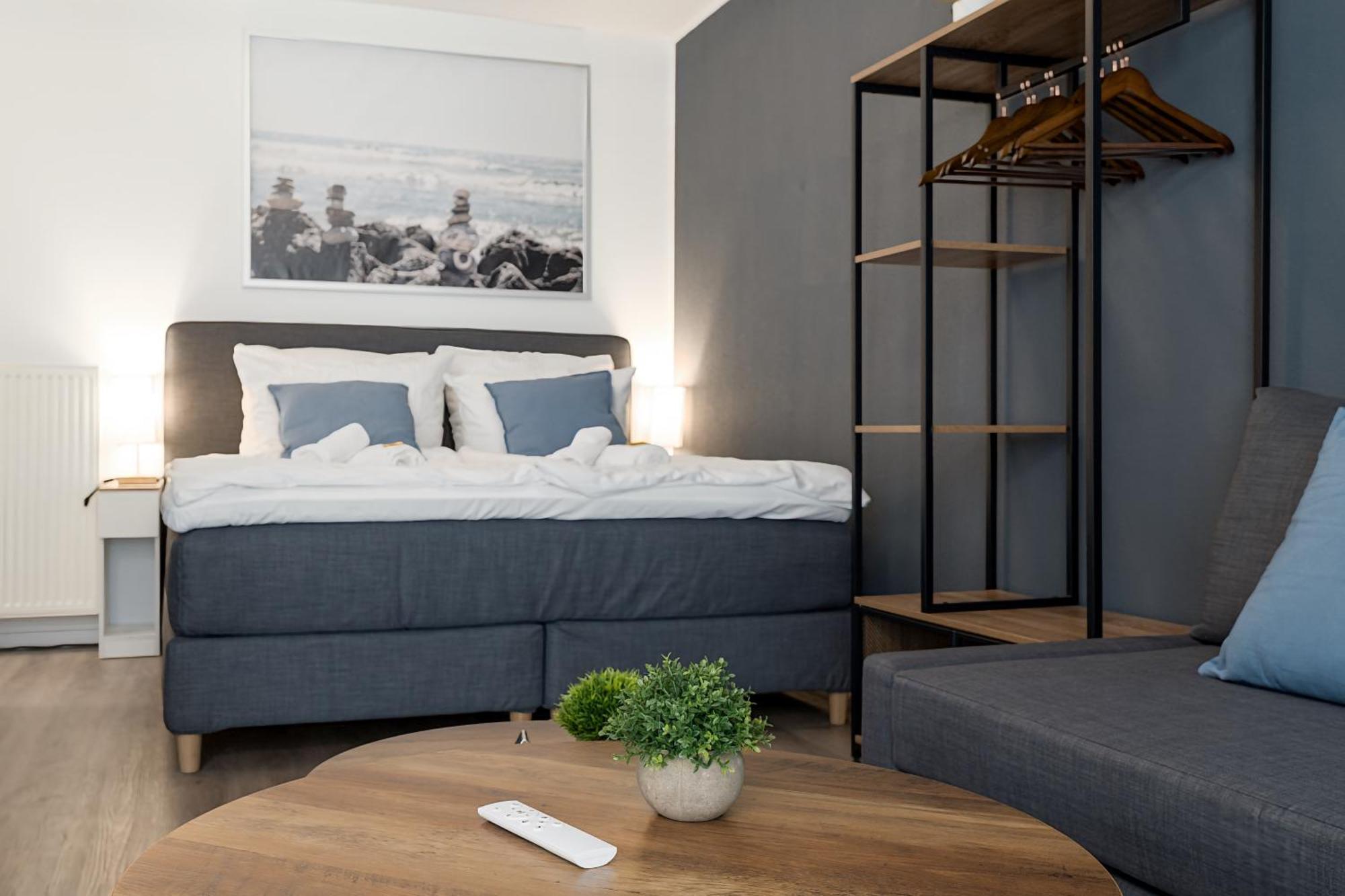 Federnest - Luxus-Studio - Kingsize Boxspringbett - Home-Office Mit Monitor Und Drucker - 11 Min Hbf Ντούισμπουργκ Εξωτερικό φωτογραφία